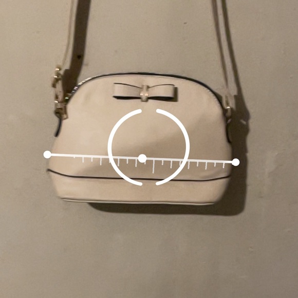 Bow tie cream crossbody bag - Picture 3 of 11